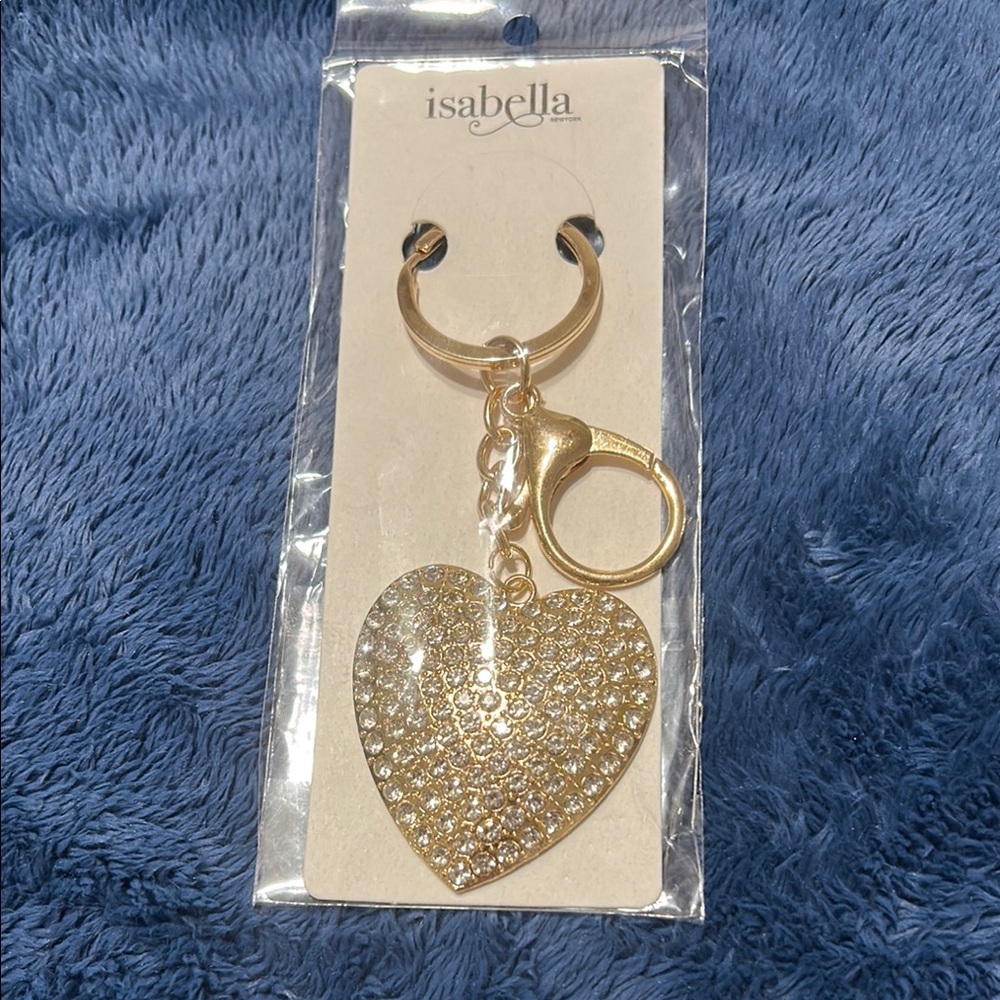 Gold and Silver Heart Key Holder